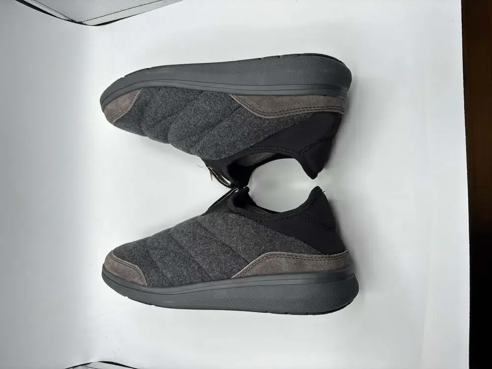 Florsheim Men's Java Moc Charcoal Wool & Suede Comfortech Slip-On Shoes NWT